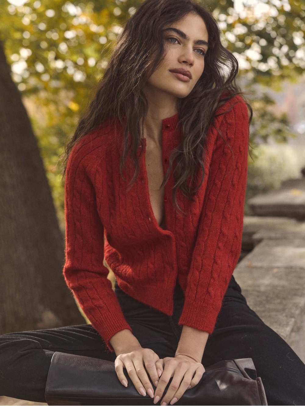 DOEN PENROSE CARDIGAN -- CERISE NWT - Picture 5 of 8